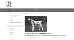 Desktop Screenshot of dalmatian.sk